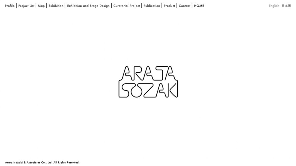 磯崎新アトリエ Webサイト